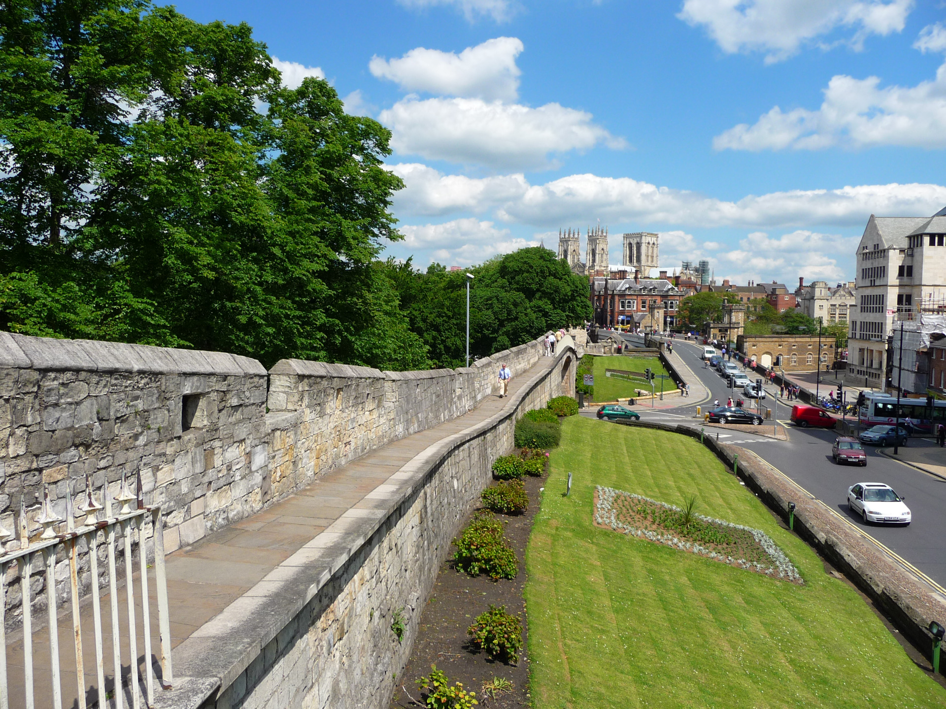 The historic walls of York